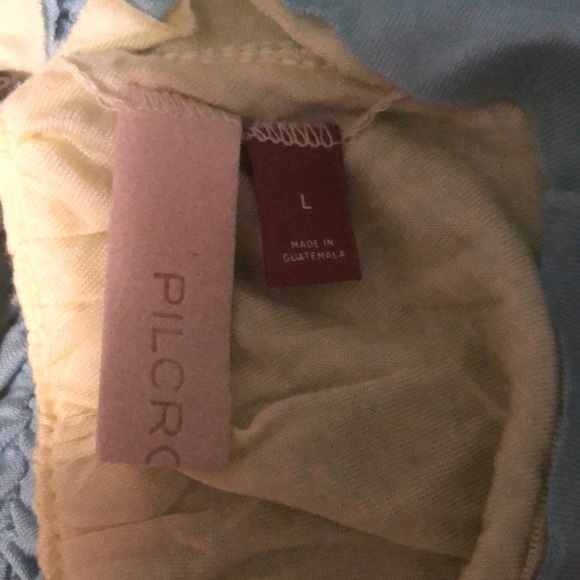 ❤️ L ❤️ NWT Anthro Reversible Ruched Tank Halter Keyhole Back Button - Picture 5 of 9